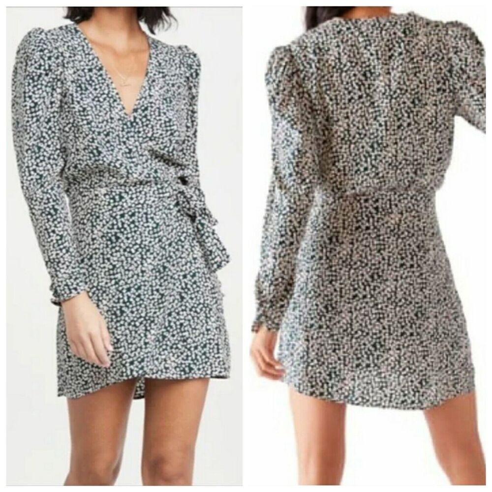 Free People Kinsley Floral Boho Summer Wrap Dress Size 6